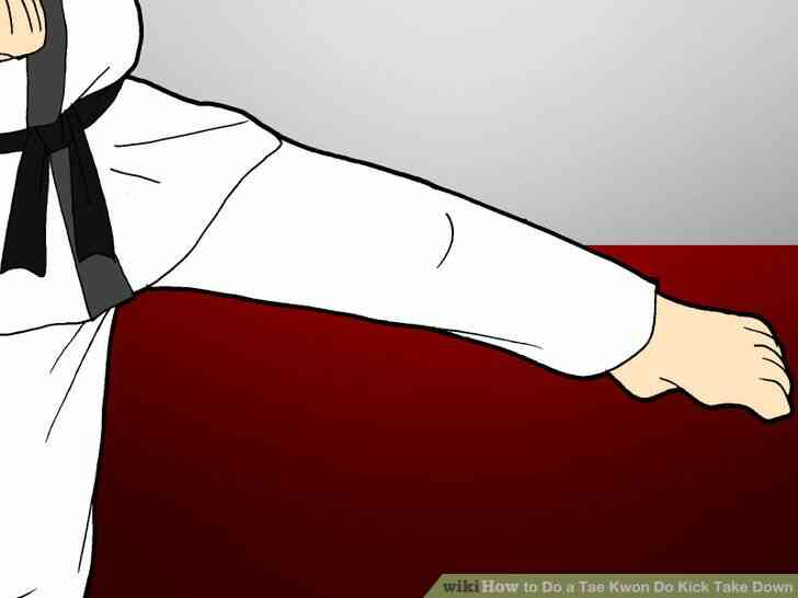 Image intitulée Faire un Tae Kwon Do Coup de Prendre vers le Bas de l